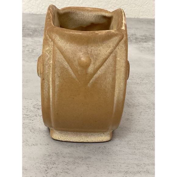 Vintage Frankoma Pottery Tan Wagon Wheel Sugar Bowl USA - Picture 4 of 7